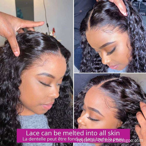 Cheap Curly Hair Lace Wigs, 180% Density Cambodian Human Hair Jerry Curl Pre Plucked Glueless 13x6 Lace Wig With Baby Hair
